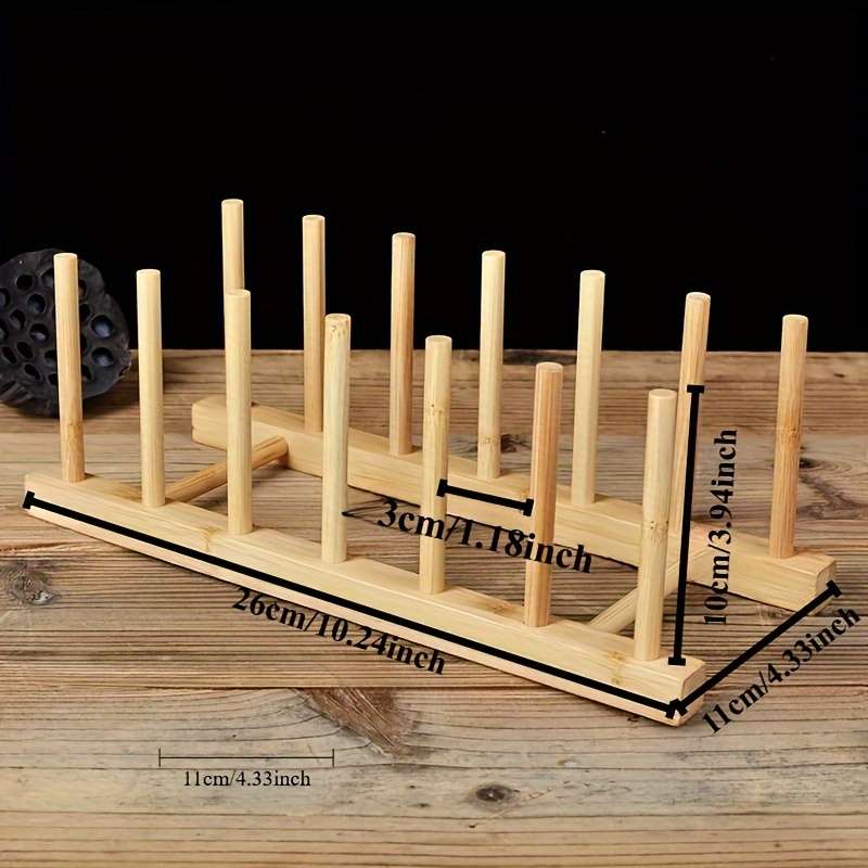 Wooden Bookshelf Organizer