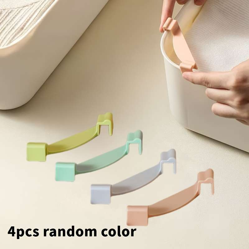 Storage Boxes With Stacking Clips For Cabinets