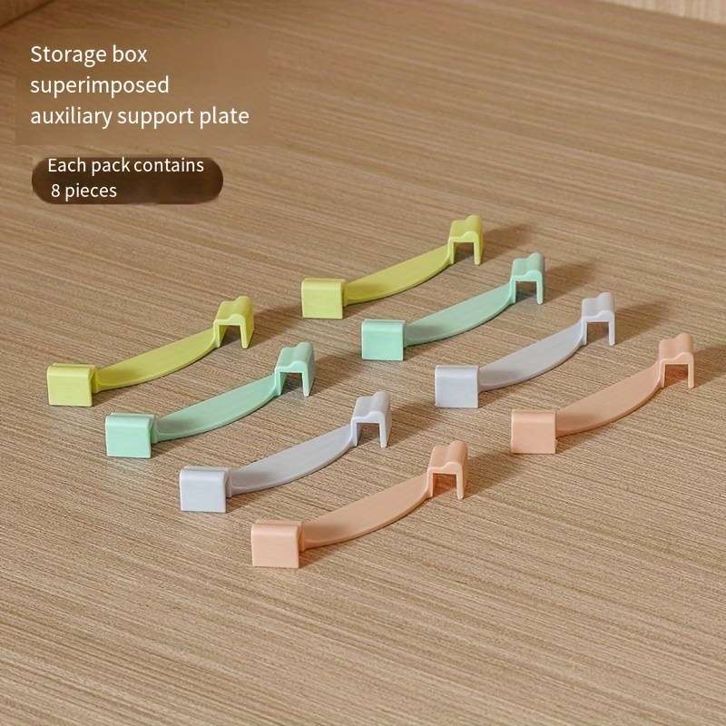 Storage Boxes With Stacking Clips For Cabinets