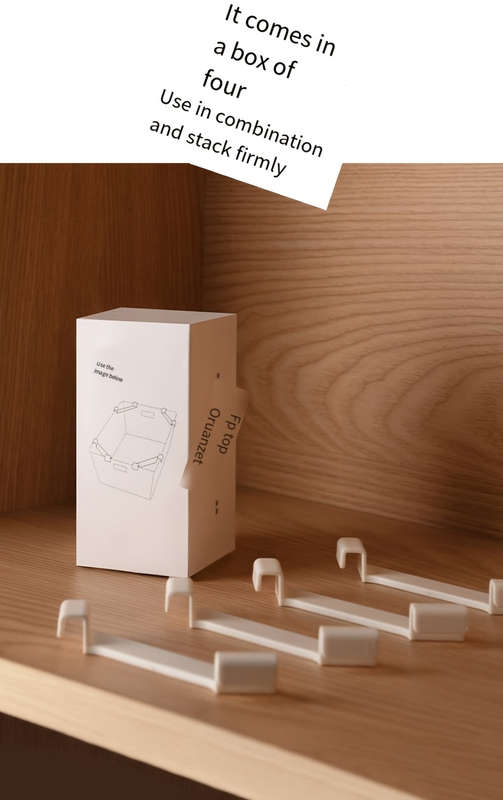 Storage Boxes With Stacking Clips For Cabinets