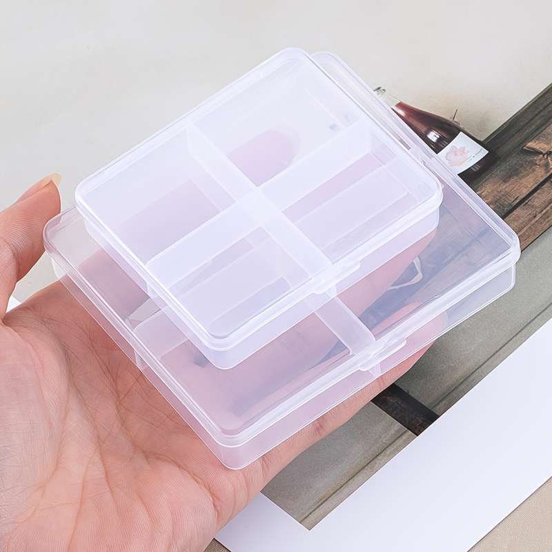 1pc MINGXUAN Portable Clear Plastic Jewelry Box