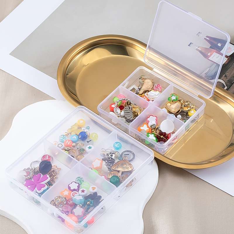 1pc MINGXUAN Portable Clear Plastic Jewelry Box