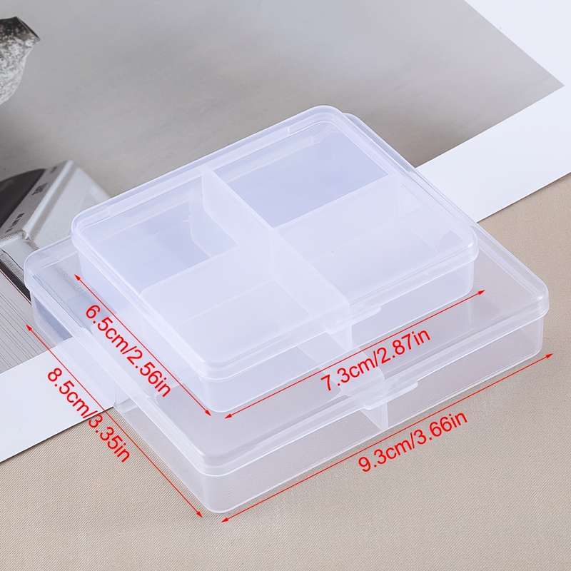 1pc MINGXUAN Portable Clear Plastic Jewelry Box