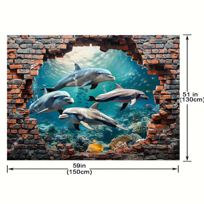 1 Piece Underwater World Photography Background