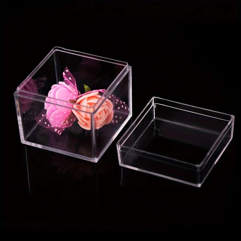 Premium Transparent Square Plastic Storage Box