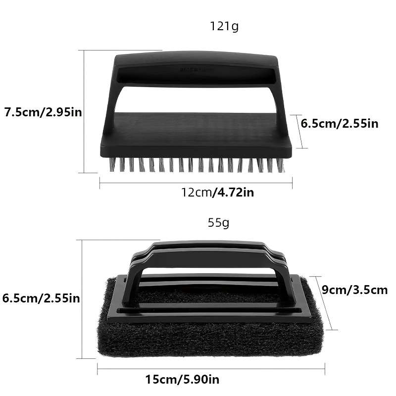 Stainless Steel Grill Brush Set