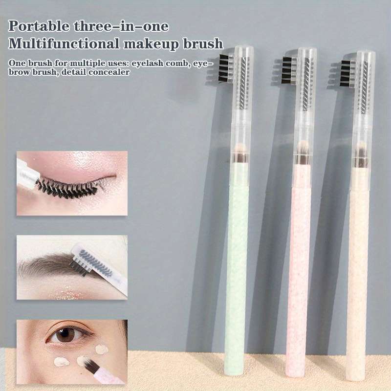 Multifunctional makeup brush set