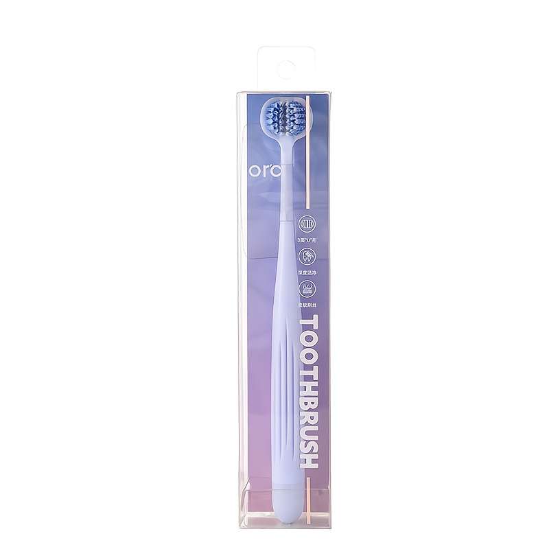 1pc Premium 3-Sided Soft Bristle Toothbrush