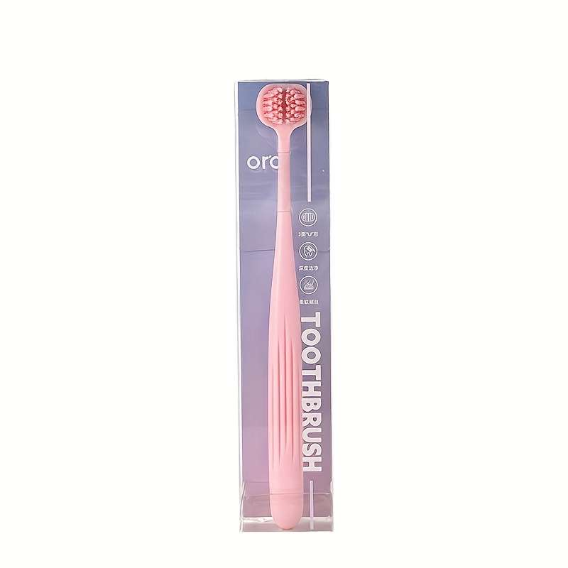 1pc Premium 3-Sided Soft Bristle Toothbrush