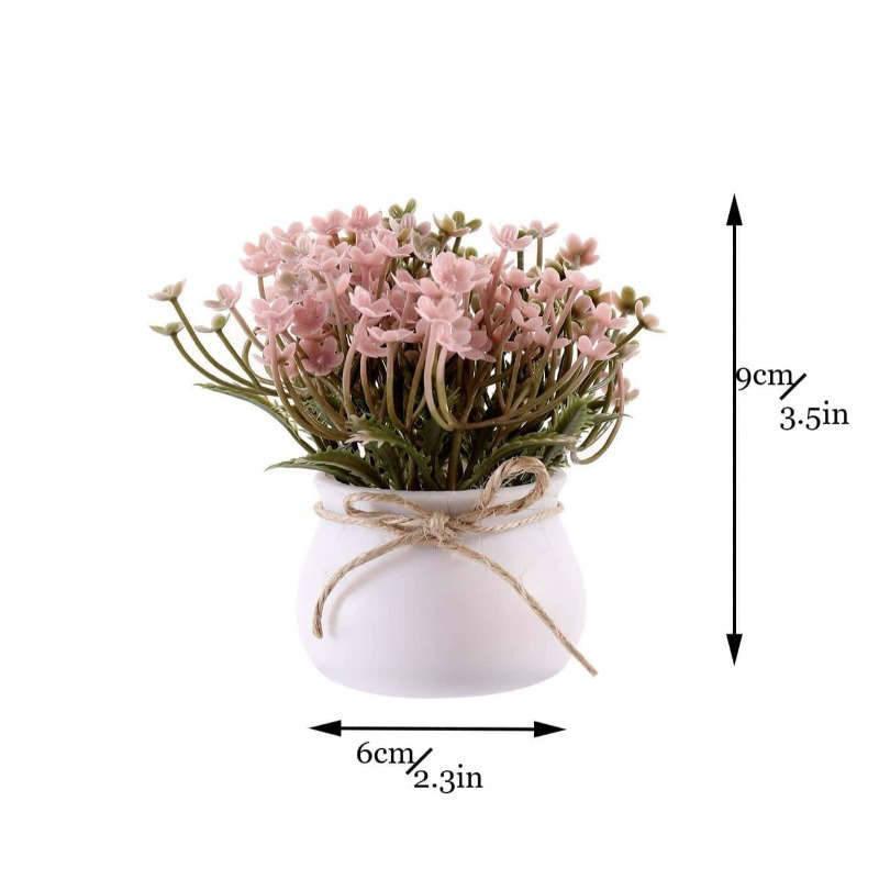 Charming Youngsters Pink Artificial Potted Plant