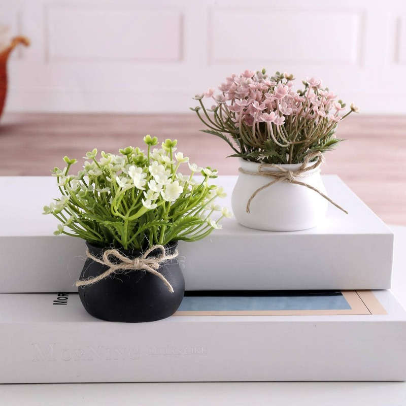 Charming Youngsters Pink Artificial Potted Plant