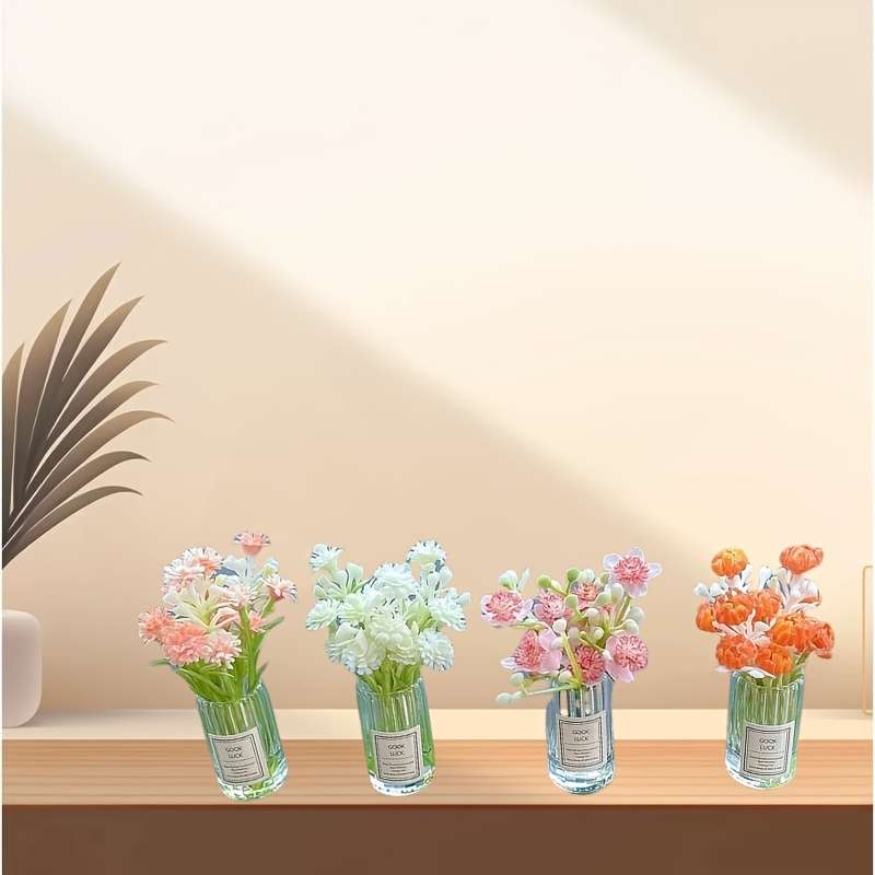Charming Mini Glass Vase Bouquet