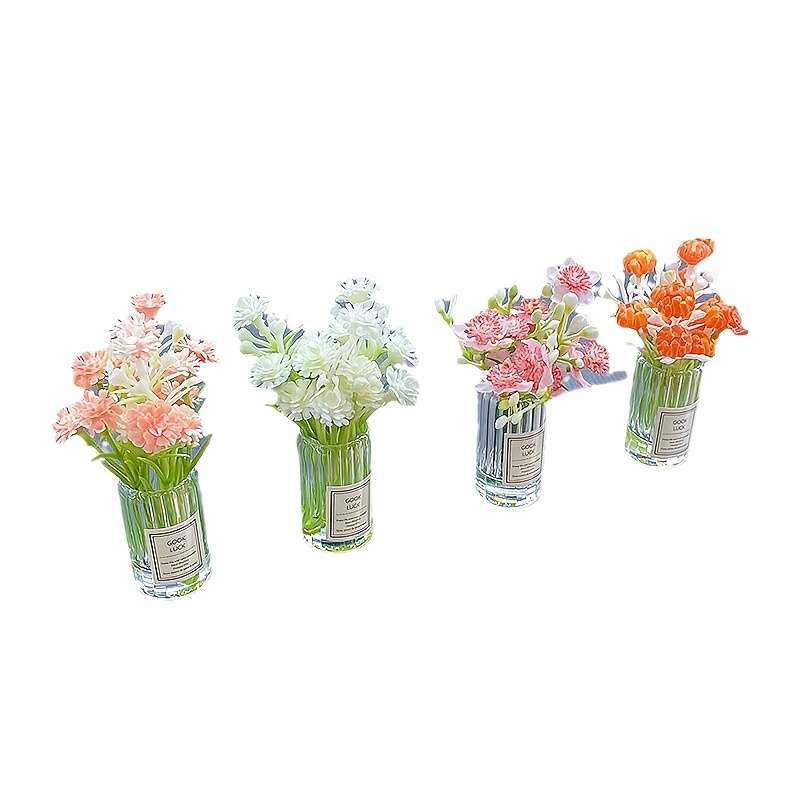 Charming Mini Glass Vase Bouquet