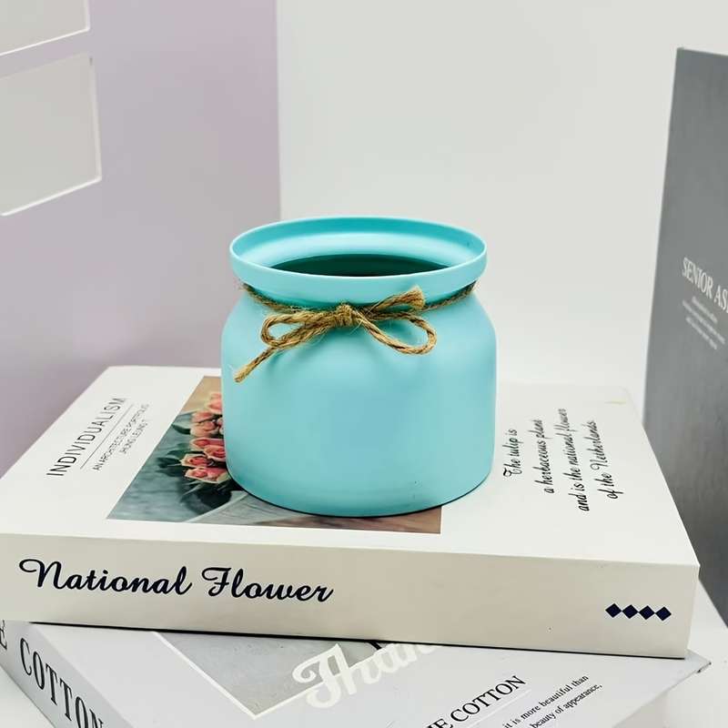 Classic Geometric Pattern Plastic Bud Vases