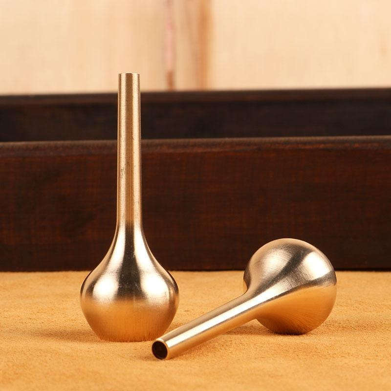 1pc Modern Brass Cylinder Vase