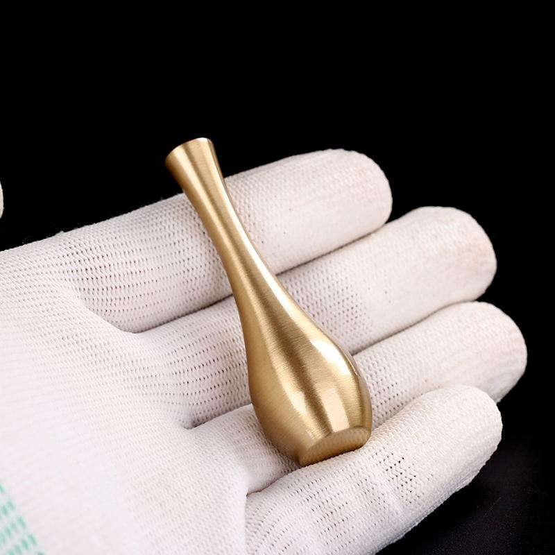1pc Modern Brass Cylinder Vase