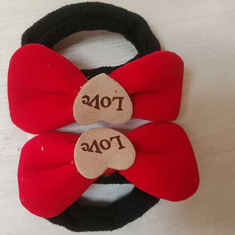 Red Velvet Hair Ties