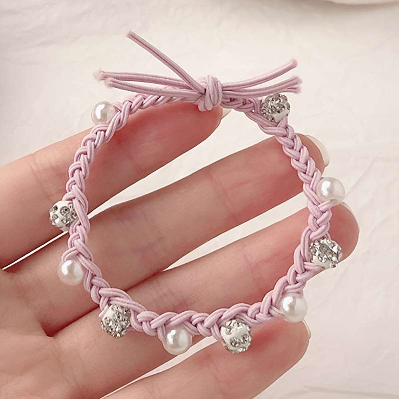 5pcs Mixed Color Elastic Hair
