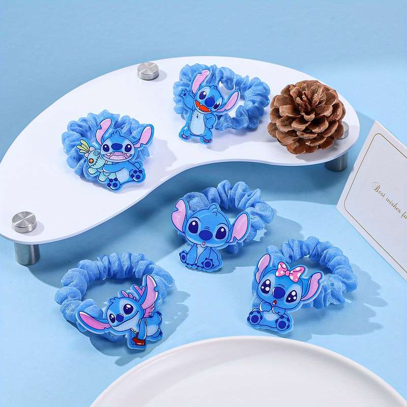 1pcs Disney Stitch Hair Ties