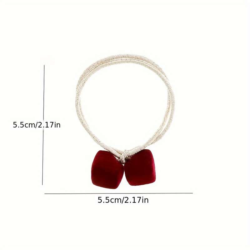 4pcs Elegant Velvet Hair Ties Set