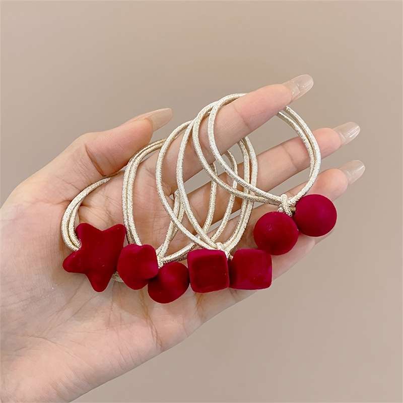 4pcs Elegant Velvet Hair Ties Set