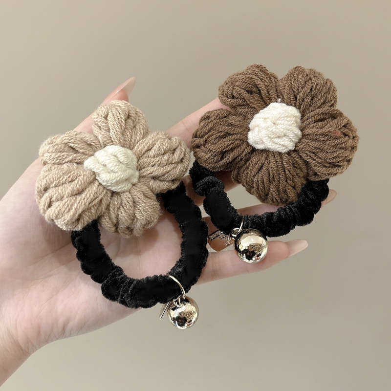 Sweet Cute Knitted Flower Hair