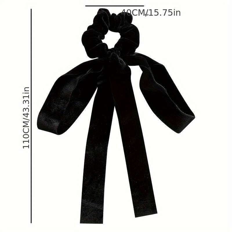 Elegant Black Velvet Bow Hair