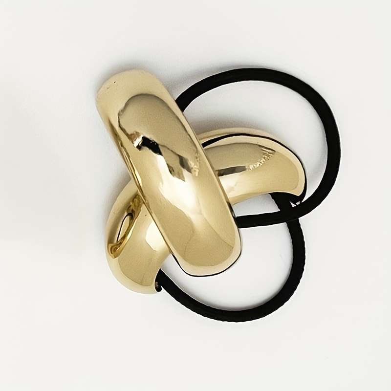 Golden Arc Elastic Hair Ties