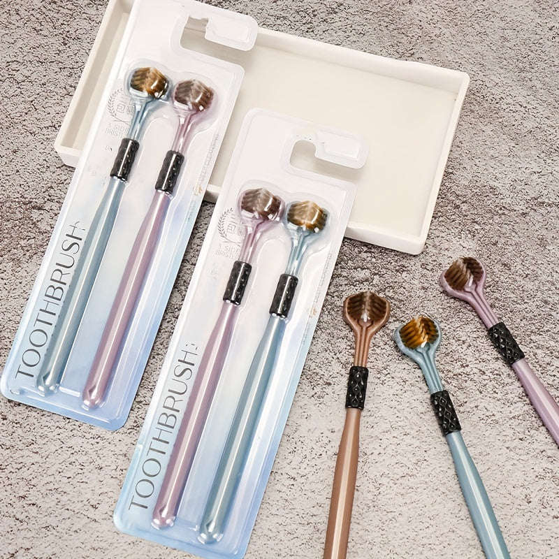 4-Pack Adult Manual Toothbrushes