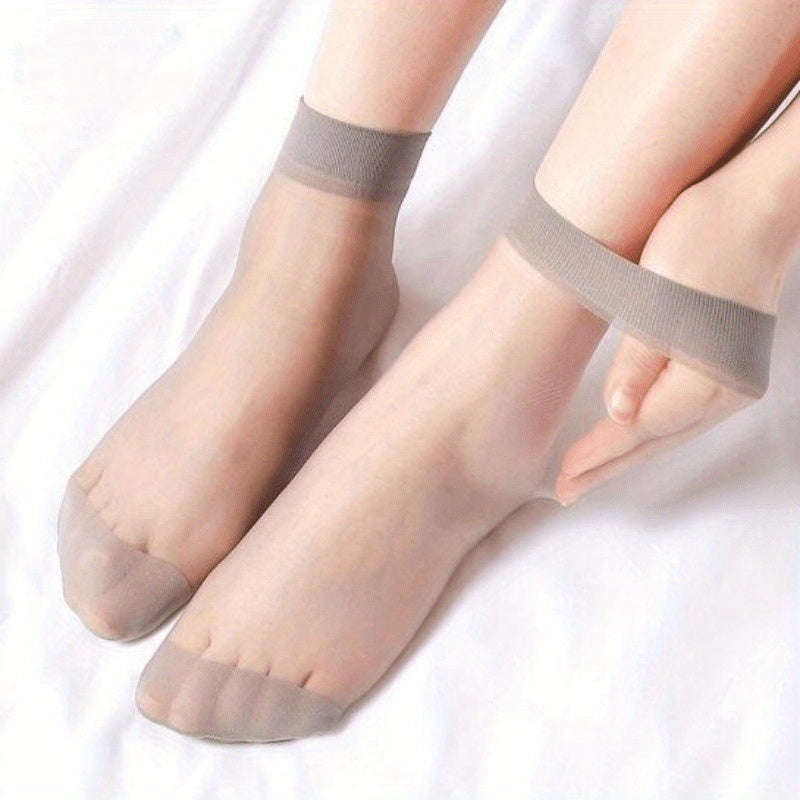 10 Pairs Of Versatile Crystal Stockings