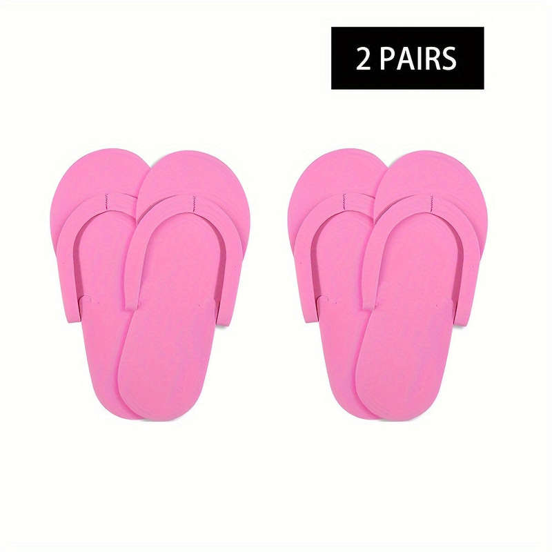 2-Pack Disposable Foam Pedicure Slippers