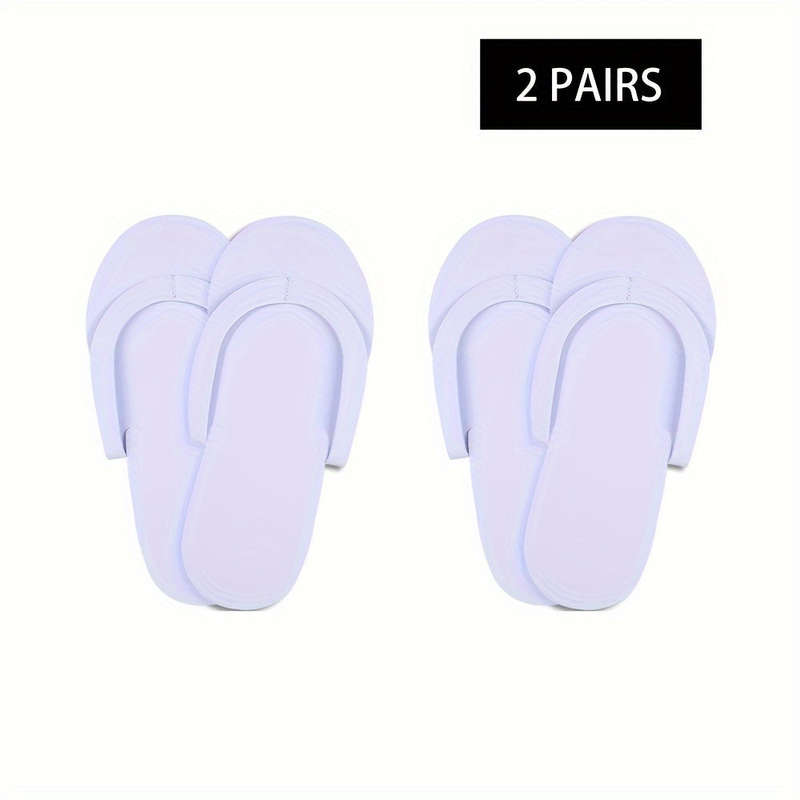2-Pack Disposable Foam Pedicure Slippers