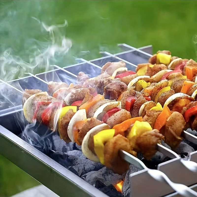 10-Piece Stainless Steel Grill Skewers