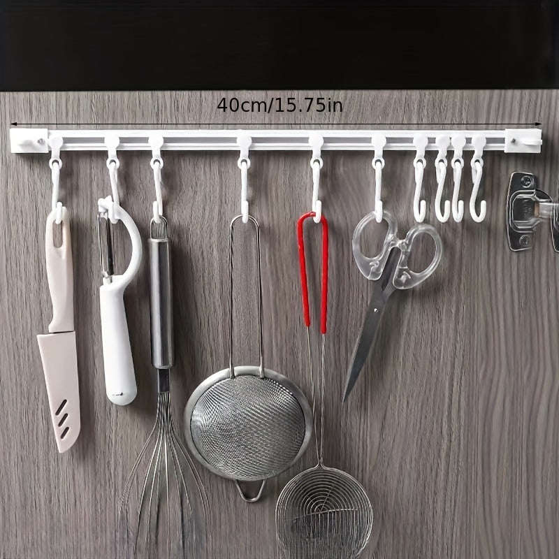 Adjustable Wall Mount Hook Rack