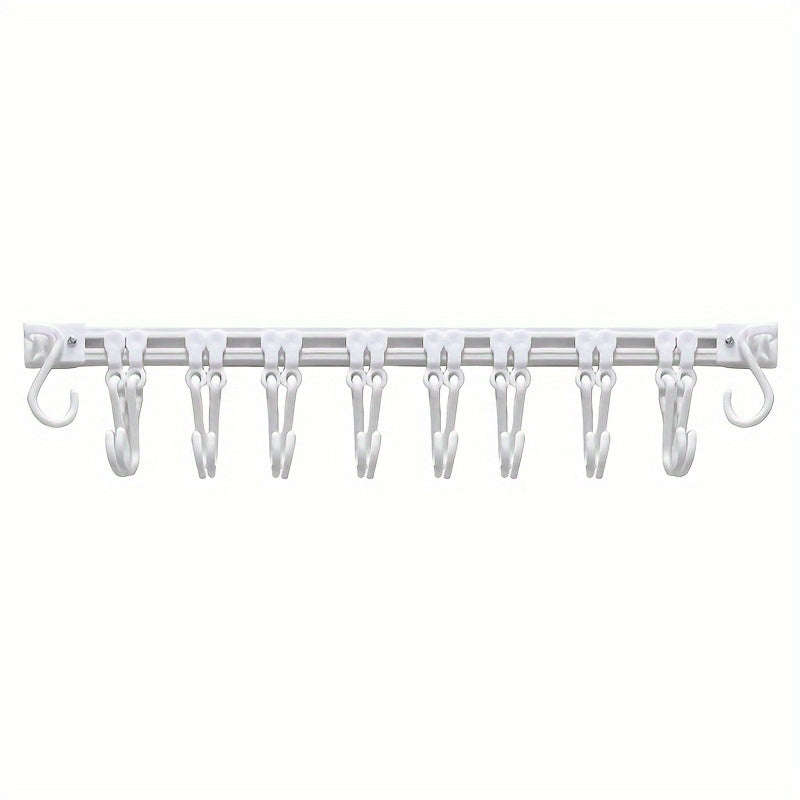 Adjustable Wall Mount Hook Rack