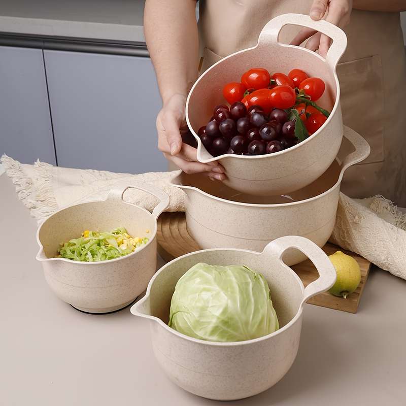 High-Quality Wheat Straw Kitchen Utensil Set