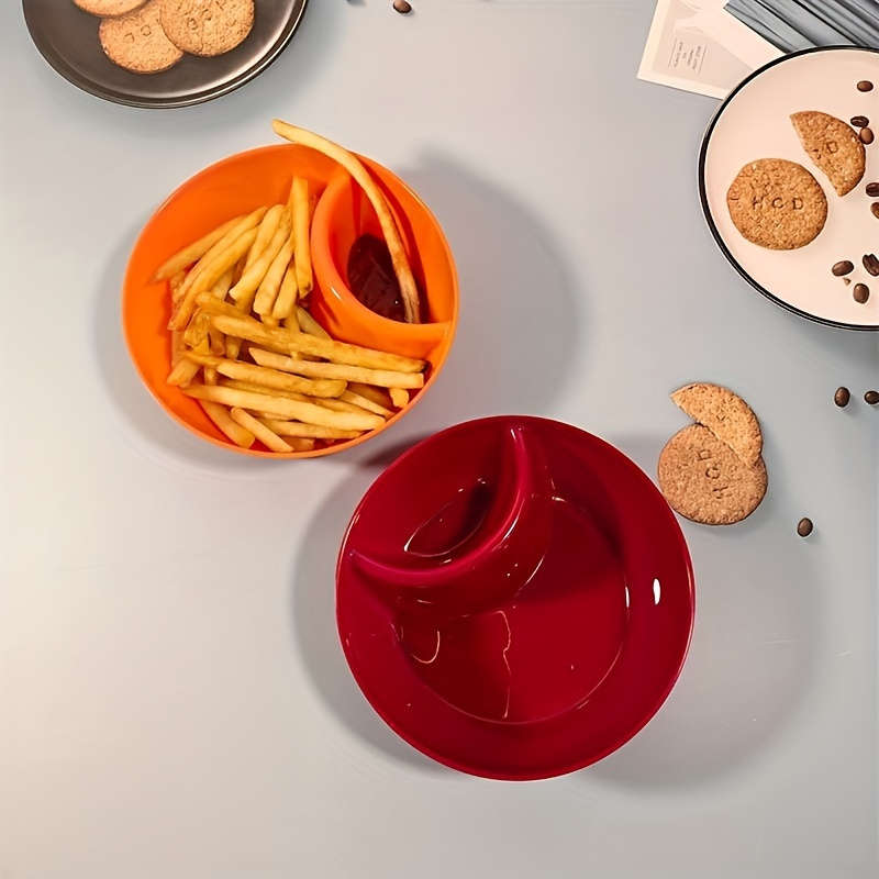1pc Plastic Snack Serving Bowl Set