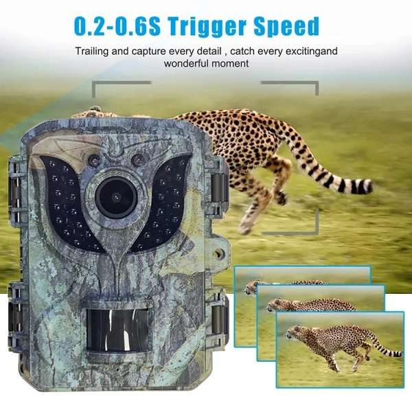 Trail Camera 1080P Hd Night Vision Motion Sensor Wildlife Camera