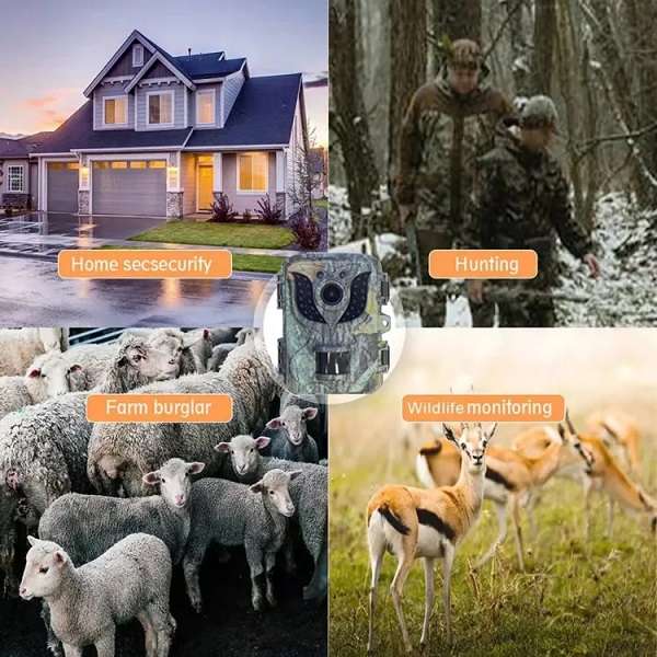 Trail Camera 1080P Hd Night Vision Motion Sensor Wildlife Camera