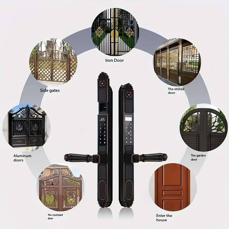 1pc European Garden Door Smart Fingerprint Lock