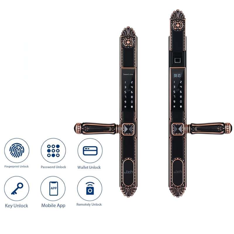 1pc European Garden Door Smart Fingerprint Lock