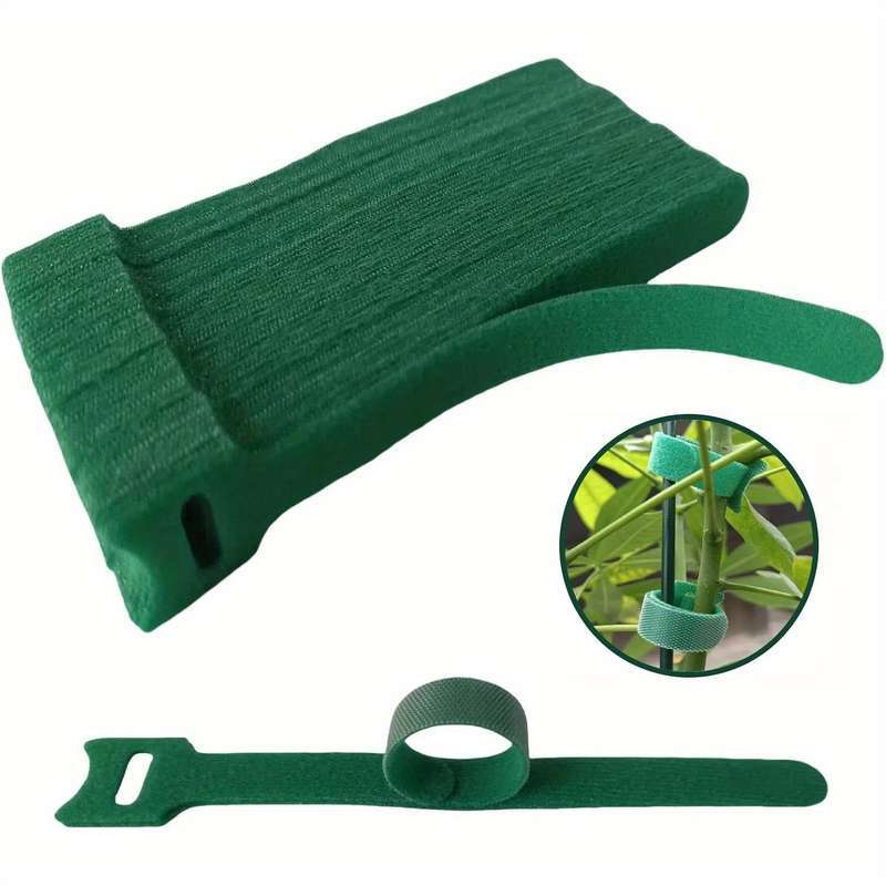 50 Pieces Reusable 6 Inch Adjustable Non-Slip Nylon Plant Ties