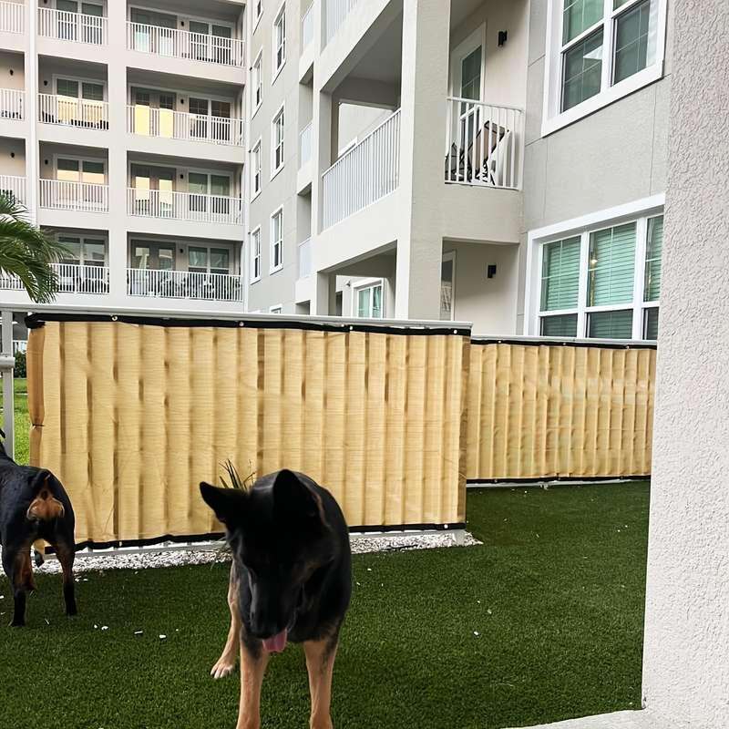 1 Yellow Pvc Balcony Privacy Screen