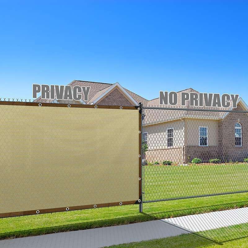 1 Yellow Pvc Balcony Privacy Screen