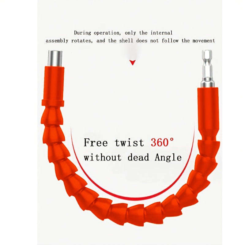 1 Piece Orange Drill Flexible Shaft Adapter