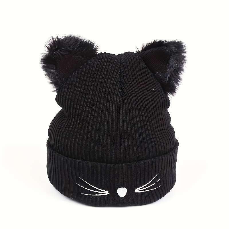 1pcs Women's Cute Cat Ear Knitted Hat