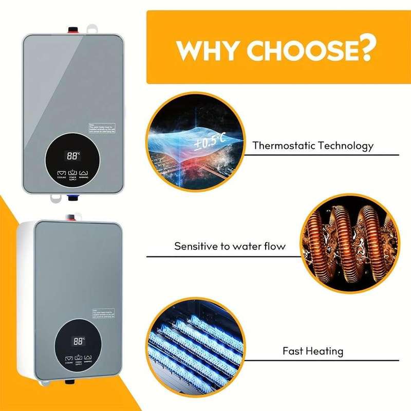 5500W Electric Tankless Water Heater