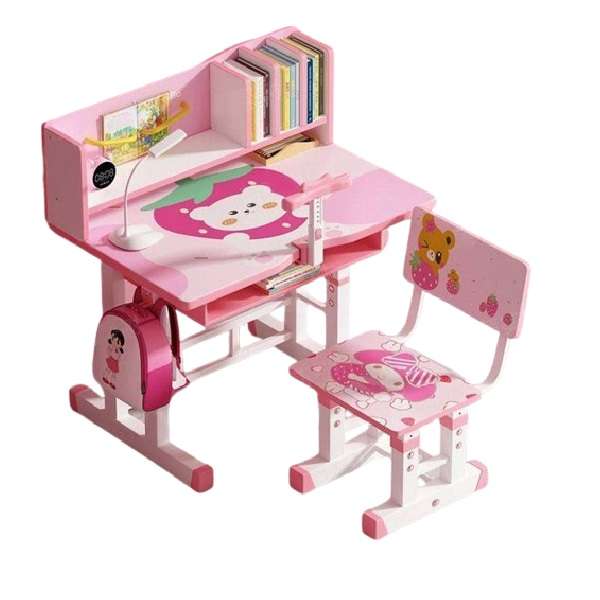 Convenient Children's Adjustable Study Table Home Desktop Combination Ergonomic Children's Chair Pin