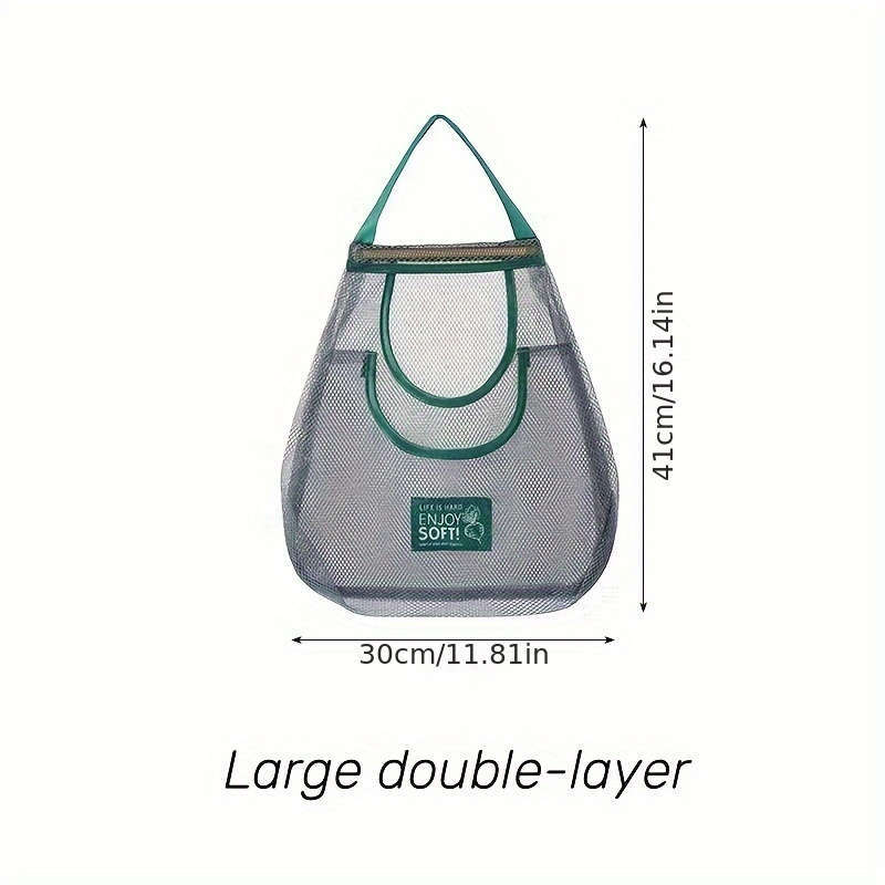 1 x Simple Polyester Mesh Kitchen Storage Bag