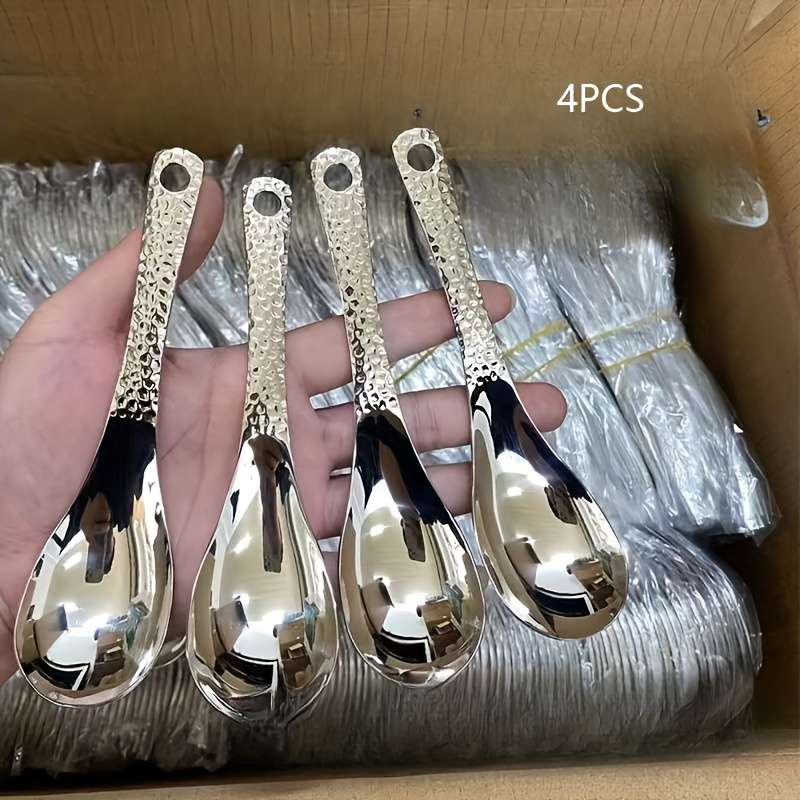 4-Piece Stainless Steel Spoon Set